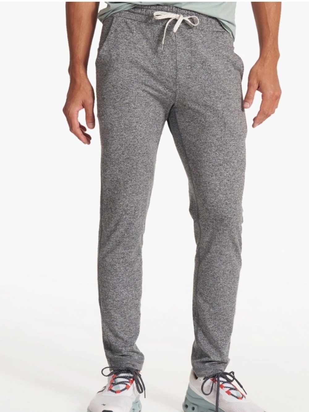 Vuori men’s Ponto Performance Pant 30" Heather grey